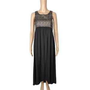 Everly Black and Gold Hi-Low Dress M